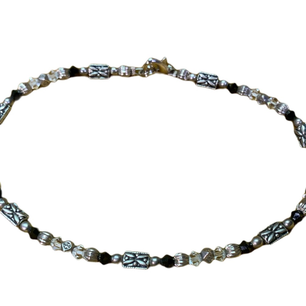 Handcrafted Swarovski crystals silver